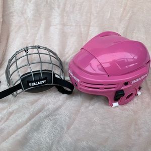 Bauer 2100 Hockey Helmet Combo. Size M. Color: Pink